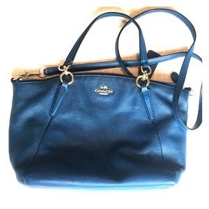 Coach Blue Shoulder/Hand Bag